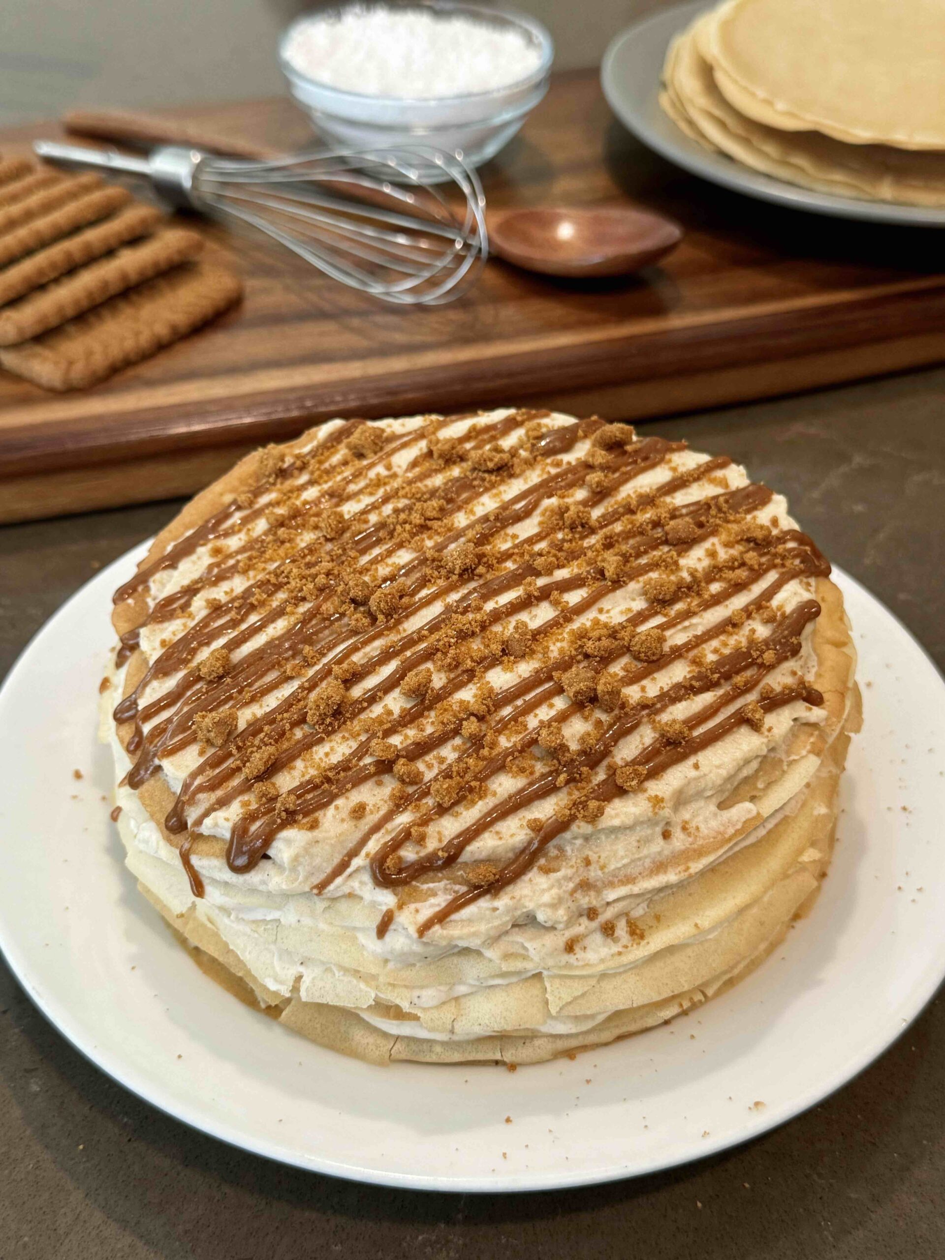 Biscoff Crepe Cake