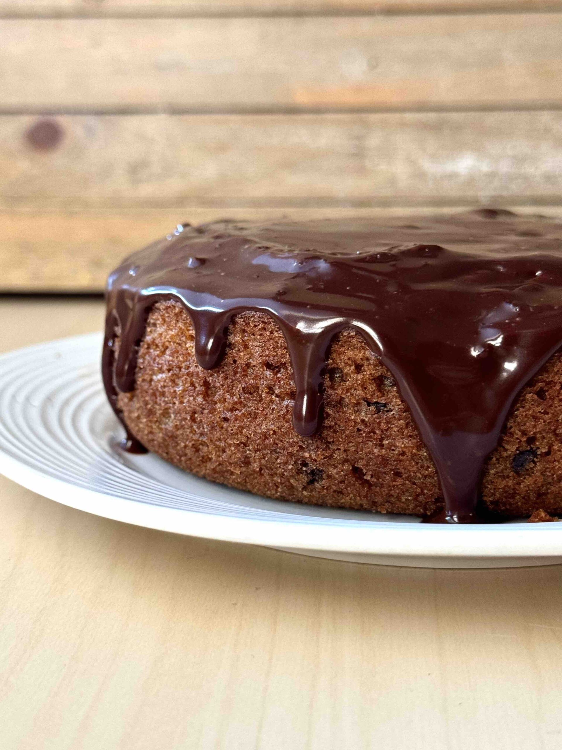 Small Pumpkin Cake with Chocolate Ganache